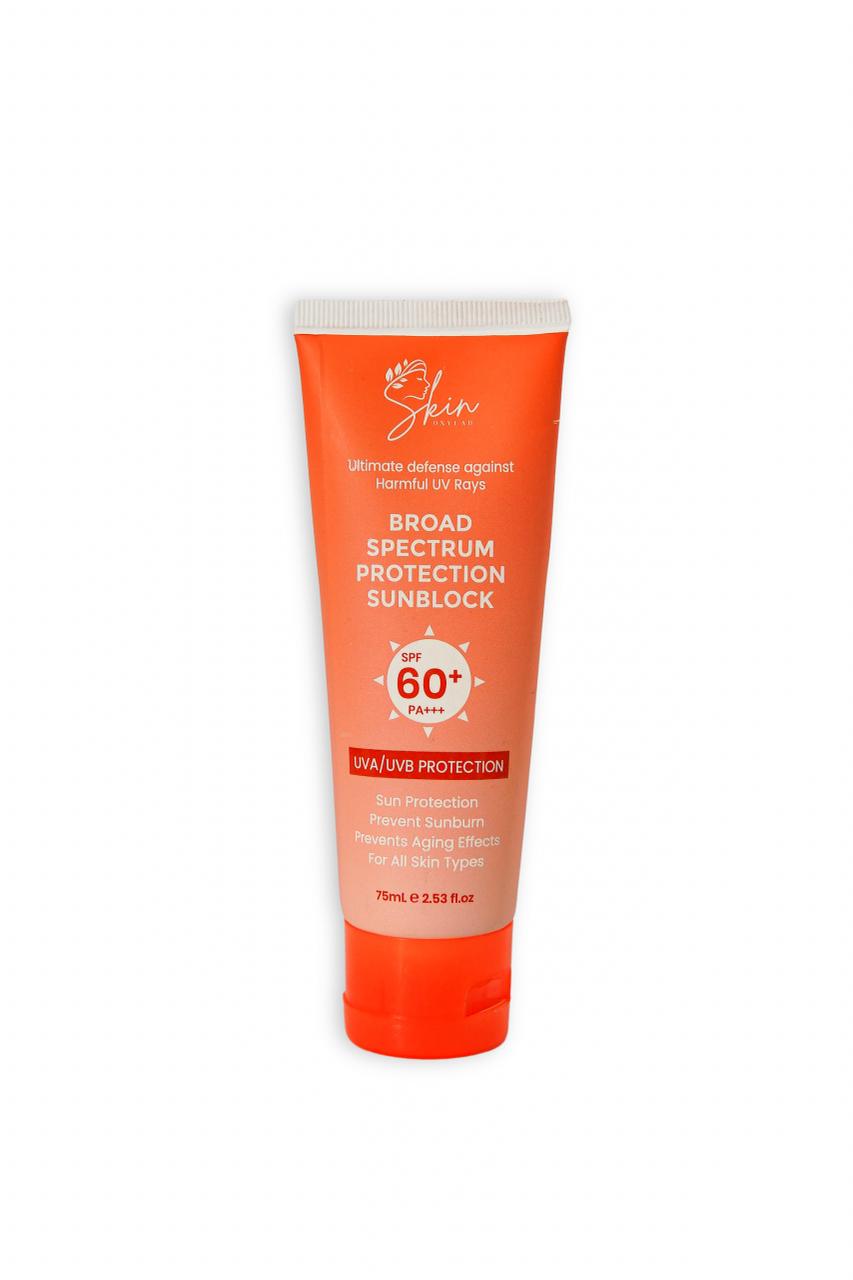 Broad spectrum protection sunblock